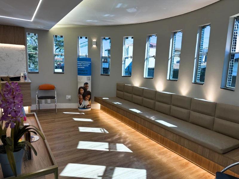 Ambiente de espera da clínica