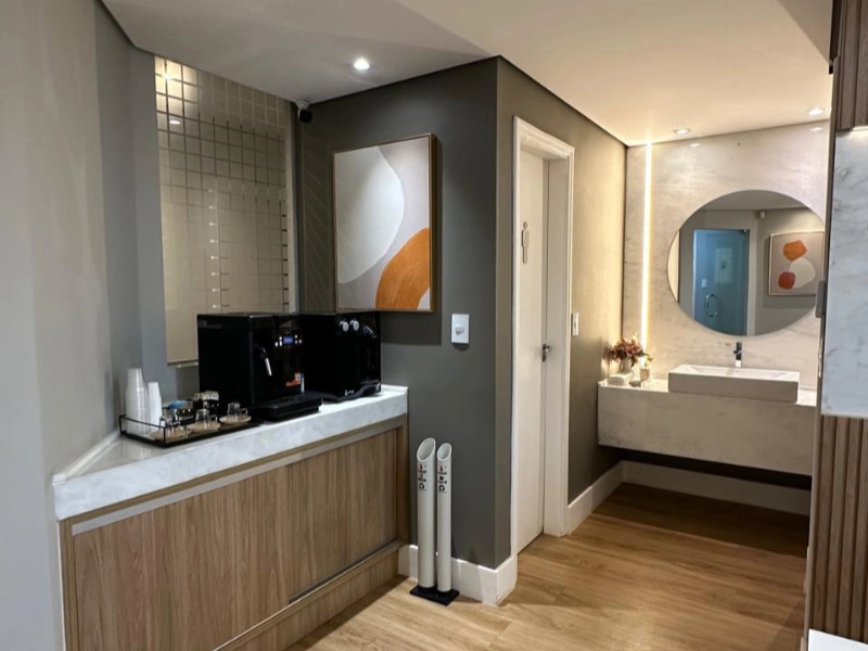 Ambiente de espera da clínica de ortodontia